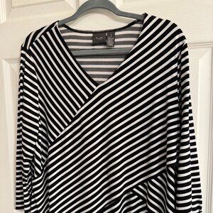 Black & White Striped Chico's tunic.